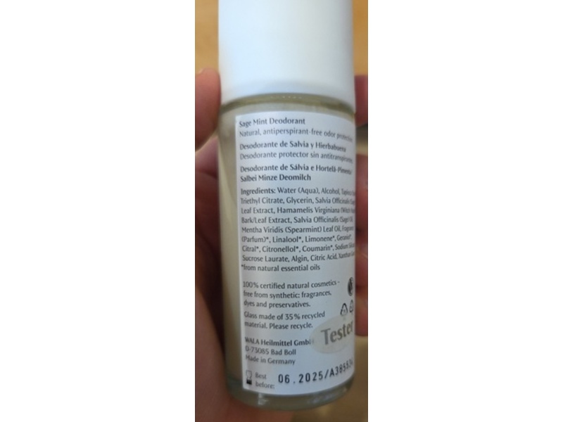 Dr. Hauschka Sage Mint Deodorant, 1.7 fl oz/50 mL