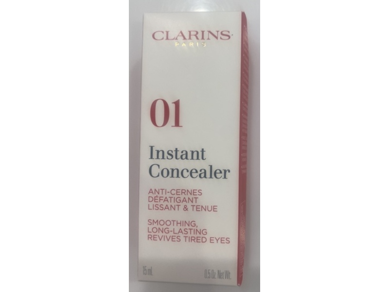Clarins Paris Instant Concealer, 01, 0.5 oz/15 mL