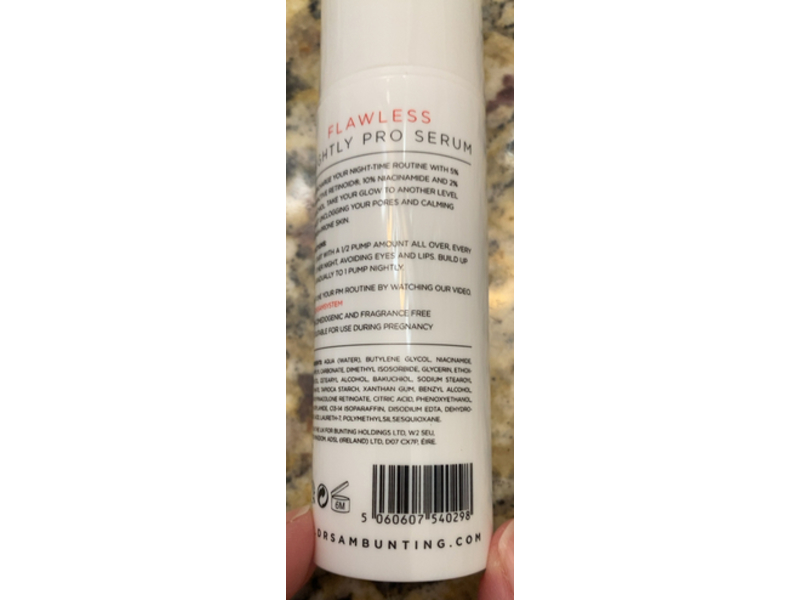 Dr Sam's Flawless Nightly Pro Serum, 1.0 fl oz/30 mL