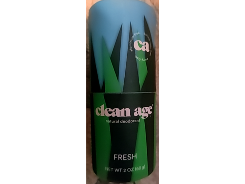 Clean Age Natural Deodorant, Fresh, 2 oz/60 g, Pack Of 3