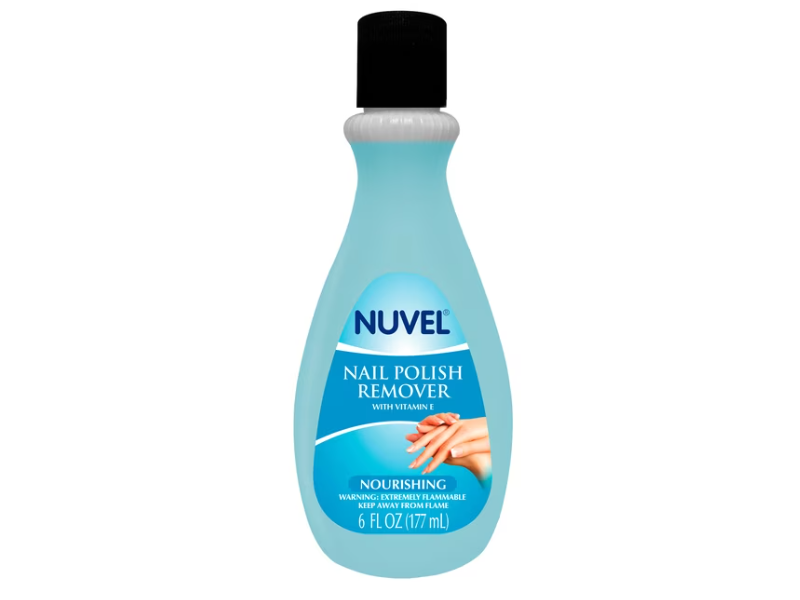 Nuvel Nail Polish Remover, Vitamin E, 6 fl oz/177 mL