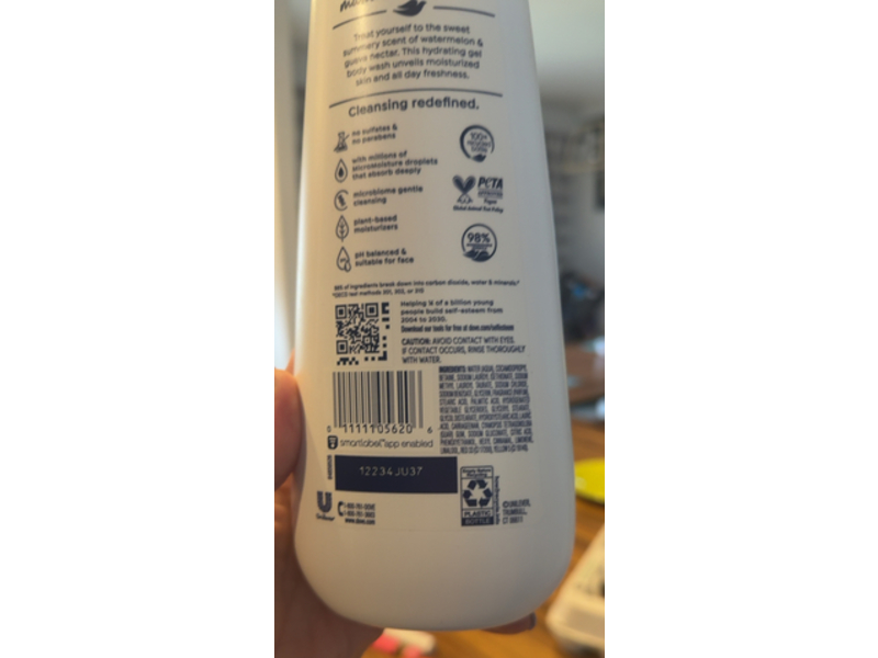 Dove Beauty Body Wash, Watermelon + Guava Nectar, 20 fl oz