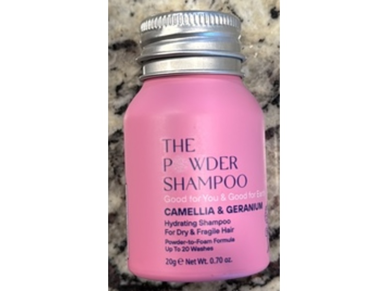The Powder Shampoo Hydrating Shampoo, Camellia & Geranium, 0.70 oz/20 g