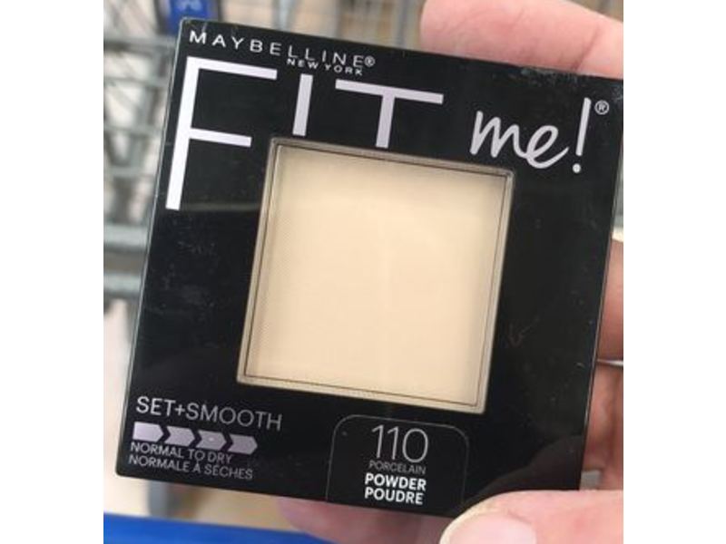 Maybelline Fit Me! Set+Smooth Powder, 110 Porcelain, 0.3 oz/9 g