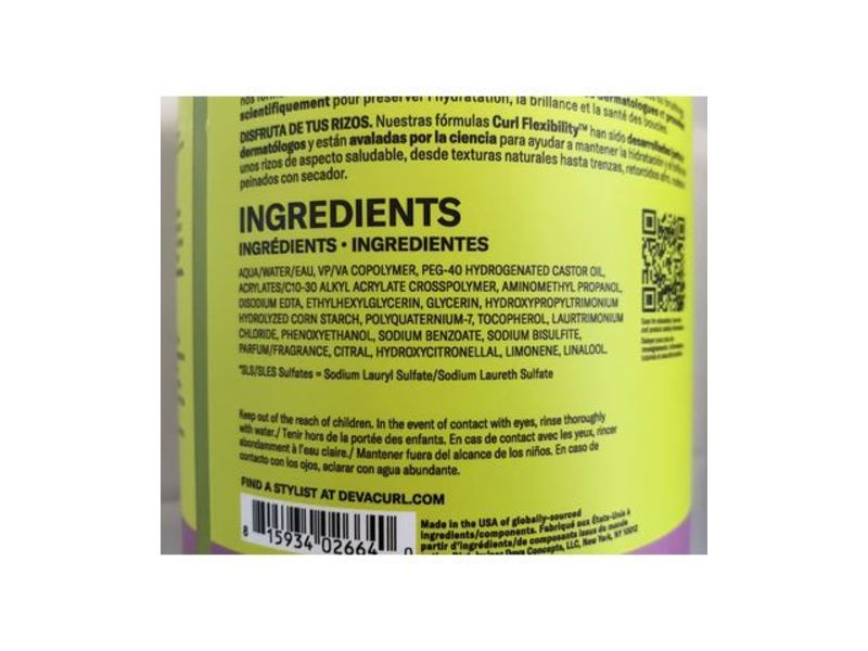 DevaCurl Ultra Defining Gel, Strong Hold No-Crunch Styler, Define, 32 fl oz/946 mL