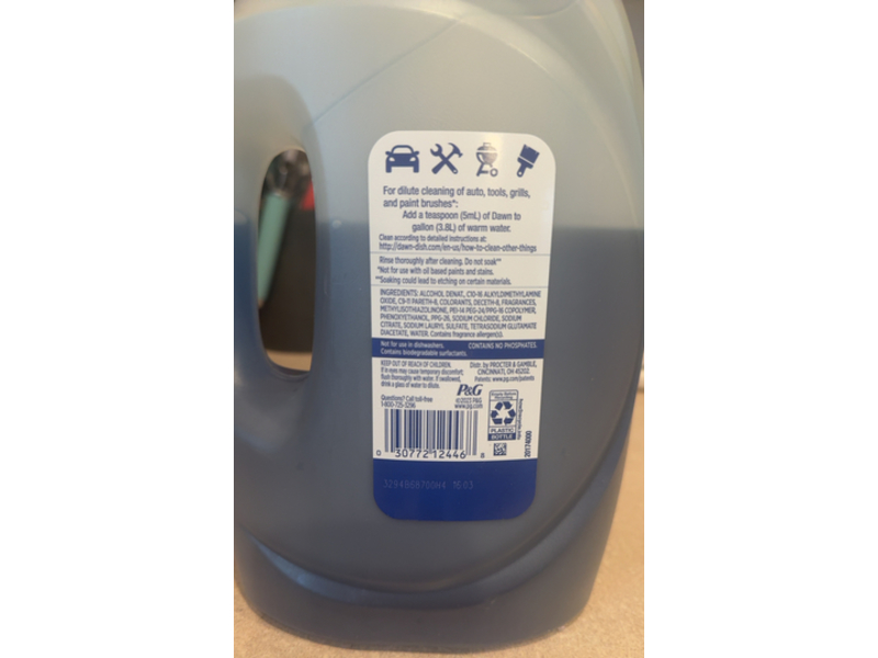 Dawn Platinum Dishwashing Liquid, Fresh Rain Scent, 74.3 fl oz/2.19 L