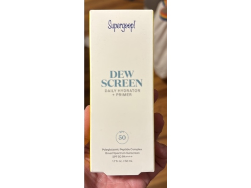 Supergoop! Dew Screen Daily Hydrator + Primer, SPF 50 PA++++, 1.7 fl oz/50 mL