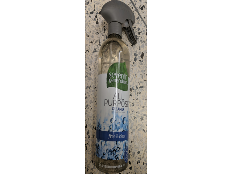Seventh Generation All Purpose Cleaner, Free & Clear, 23 fl oz/680 ml