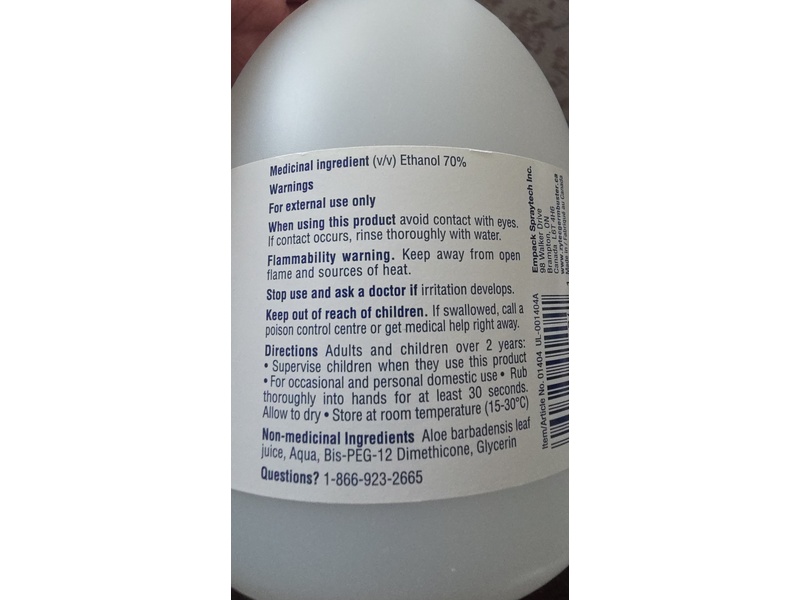 Zytec Germ Buster Foaming Hand Sanitizer, Aloe & Glycerin, 18.6 fl oz/550 mL