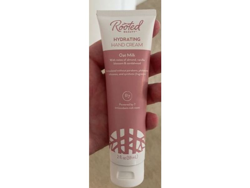 Rooted Beauty Hydrating Hand Cream, Oat Milk, 2 fl oz/59 mL