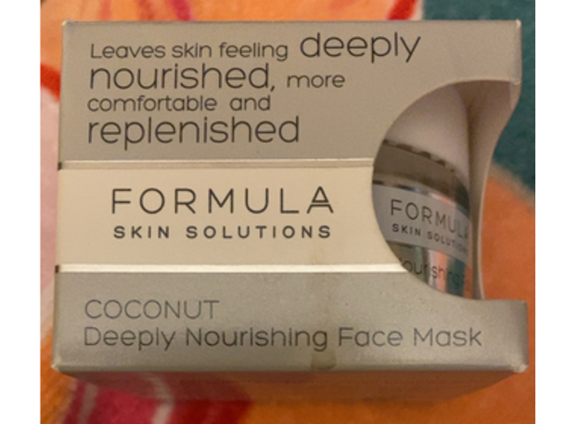 Formula Skin Solutions Deeply Nourishing Face Mask, Coconut, 50 mL