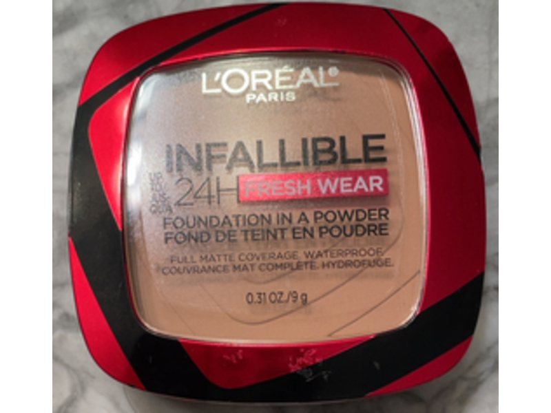 L'Oréal Paris Infallible Fresh Wear Foundation Powder, 245 Radiant Honey, 0.31 oz/9 g
