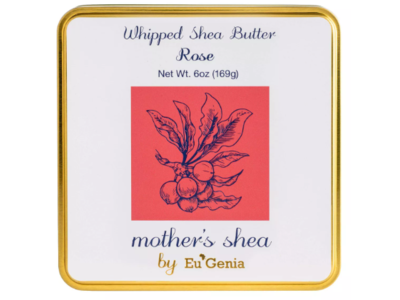 Eu'Genia Whipped Shea Butter, Rose, 6 oz/169 g