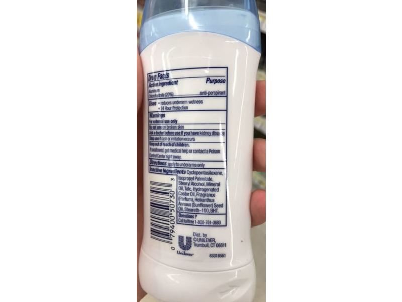 Dove Original Clean Antiperspirant Deodorant, 2.6 oz