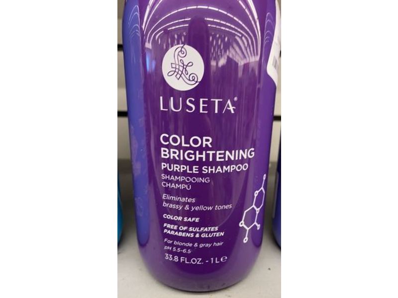 Luseta Color Brightening Purple Shampoo, 33.8 fl oz/1 L