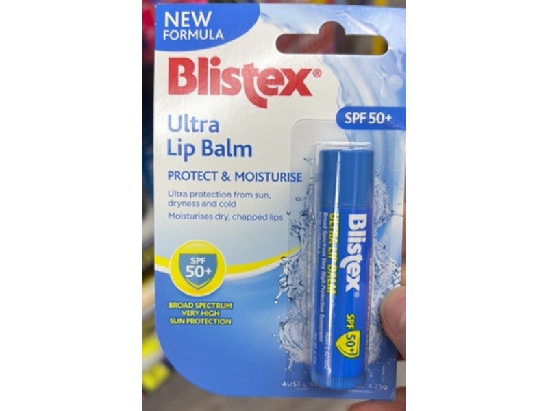 Blistex Protect & Moisturize Ultra Lip Balm, SPF 50+, 4.25 g