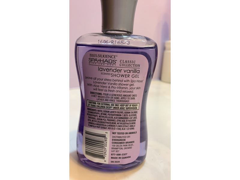 Spa Haus Classic Collection Shower Gel, Lavender Vanilla, 10 fl oz/295 mL