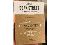 Soak Street Real American Soap, Unscented, 5 fl oz/42 g - Image 3