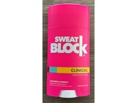 Sweatblock Clinical Protection Deodorant & Antiperspirant, Coconut & Vanilla, 2.7 oz/76 g - thumbnail 2