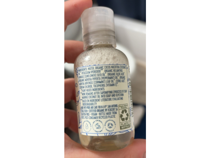 HEB Field & Future Castile Soap, Peppermint, 2 fl oz/59 mL