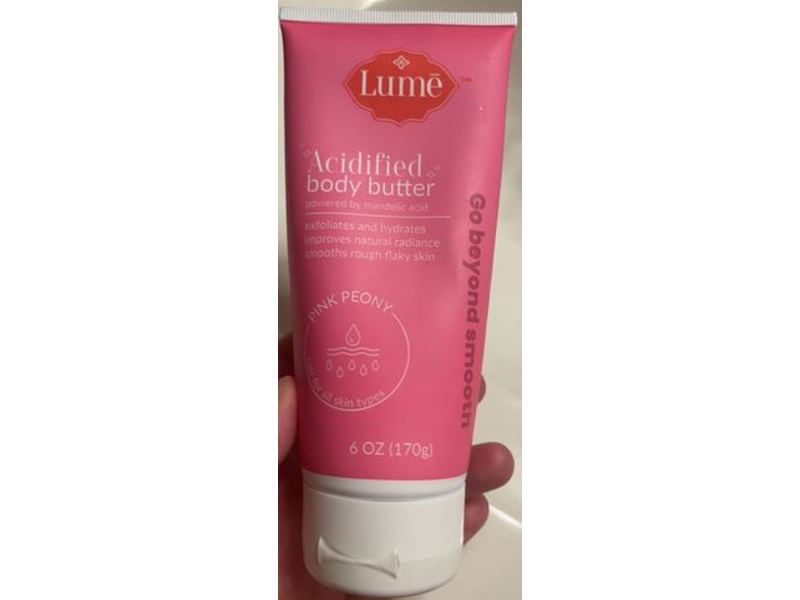 Lume Acidified Body butter, Pinky Peony, 6 oz/170 g, Pack Of 2