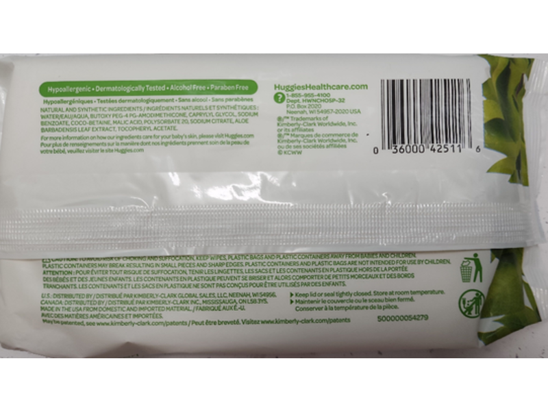Huggies Natural Care Sensitive Plant - Based Baby Wipes, 32 Count