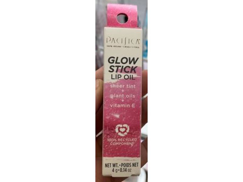 Pacifica Glow Stick Lip Oil, Sheer Tint + Plant Oils + Vitamin E, Sunrise, 0.14 oz/4 g