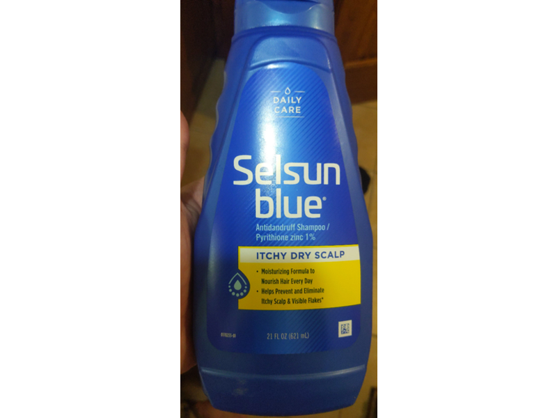Selsun Blue Antidandruff Shampoo, Itchy Dry Scalp, 21 fl oz/621 mL