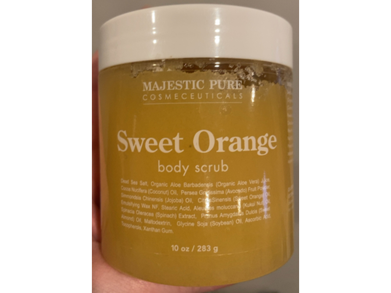 Majestic Pure Body Scrub, Sweet Orange, 10 oz/283 g