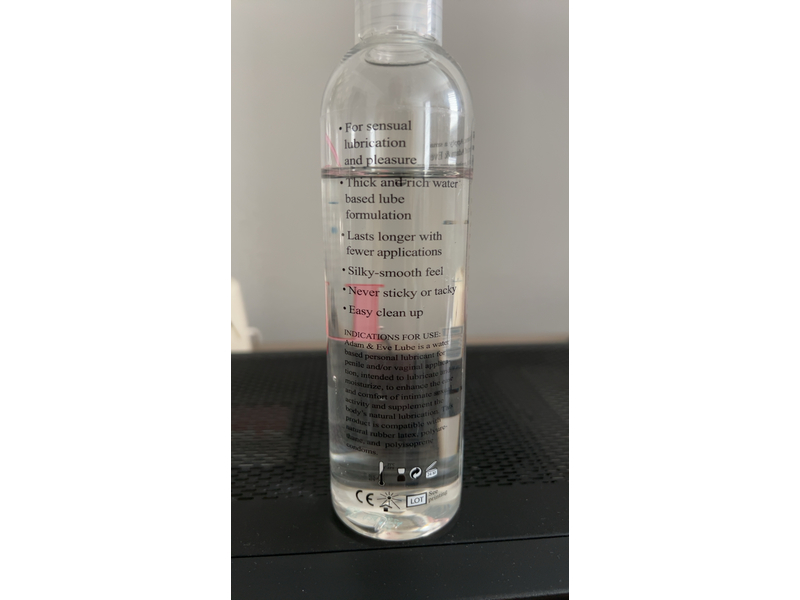 Adam & Eve Water Based Lube -Personal Lubricant 8 oz