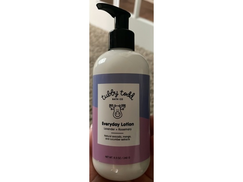 Tubby Todd Bath Co Everyday Lotion, Lavender + Rosemary, 8.5 oz/240 g