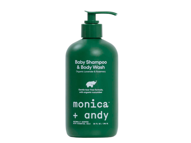 Monica + Andy Baby Shampoo & Body Wash, Lavender & Rosemary, 10 fl oz/296 mL