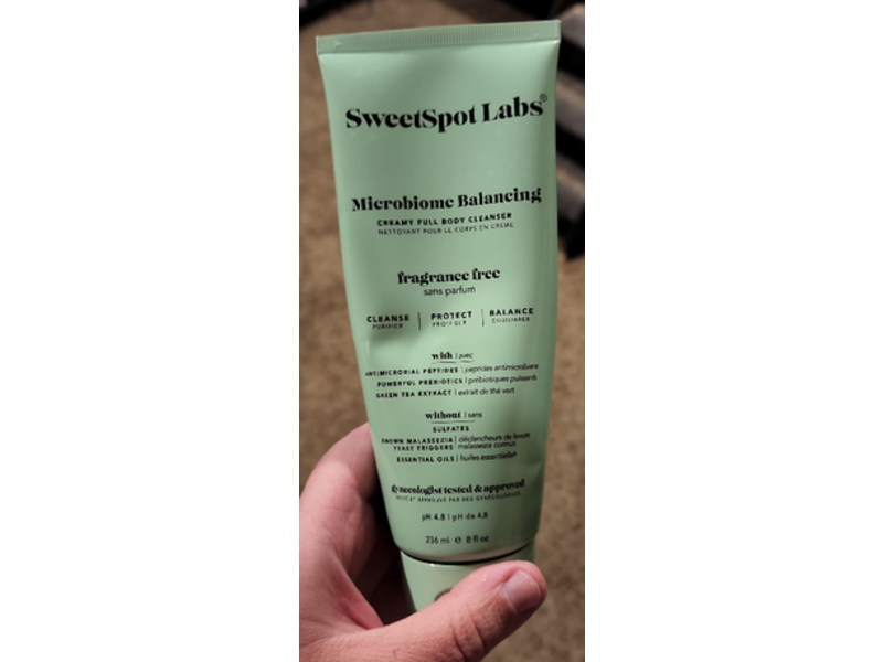 SweetSpot Labs Microbiome Balancing Creamy Full Body Cleanser, 8 fl oz/236 mL