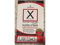 Sensuva X On The Lips Buzzing Lip Balm, Sizzling Strawberry, 0.075 fl oz/2 g - thumbnail 2