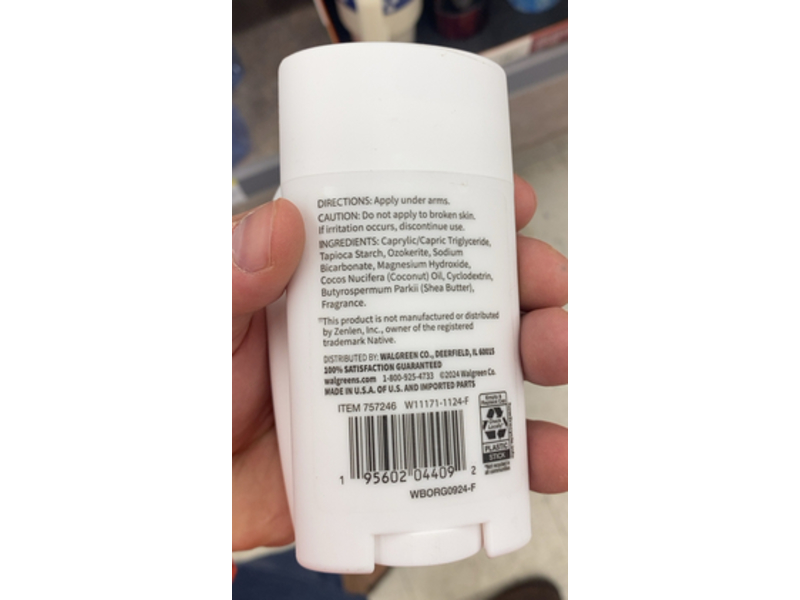 Walgreens Deodorant, Vanilla & Sandalwood, 2.65 oz/75 g