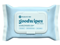 Goodwipes Actually Flushable Wipes, Fragrance Free, 50 Count - thumbnail 1