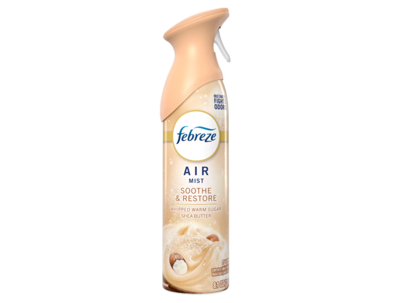 Febreze Soothe & Restore Air Mist, Whiped Warm Sugar Shea Butter, 8.1 oz/230 g, Pack Of 3