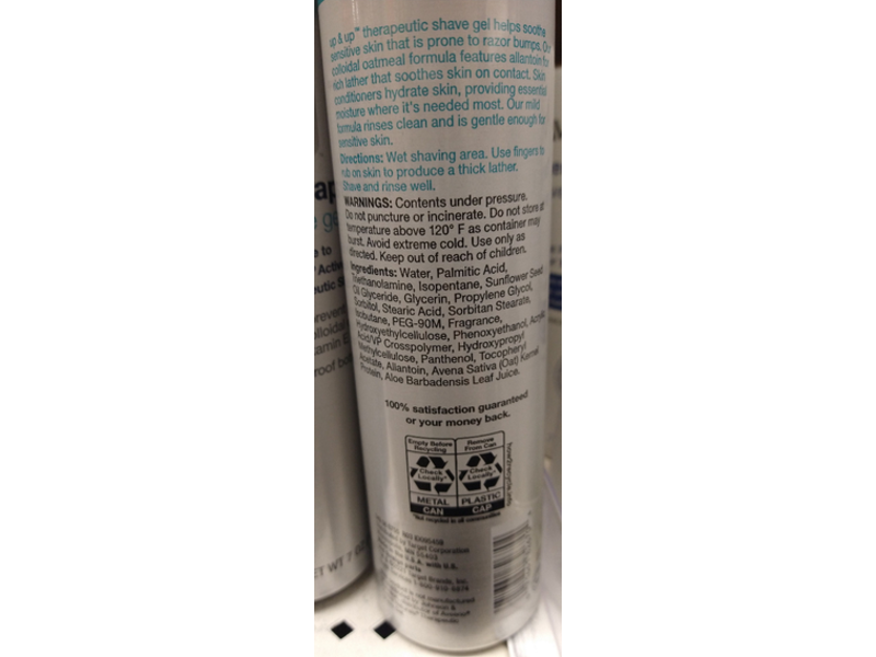 Up&up Therapeutic Shave Gel, 7 oz/198.4 g