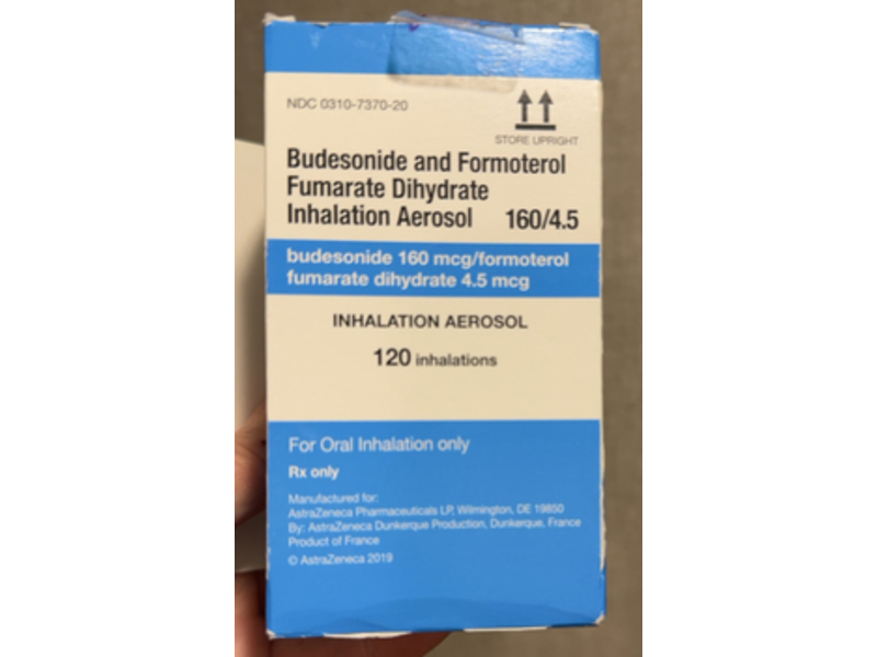 Budesonide and Formoterol Fumarate Dihydrate Inhalation Aerosol 160mcg / 4.5mcg, Astra Zeneca