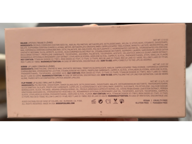 Dose of Colors Ourfa The 2000s, Set, Lip Stick, 0.13 fl oz, lip Liner, 0.01 fl oz, Lip Gloss, 0.16 fl oz