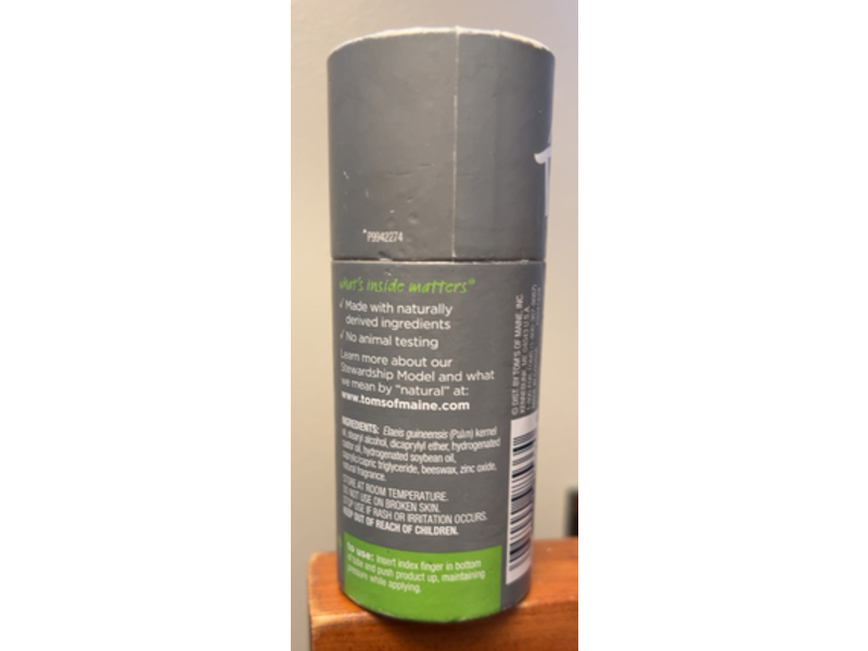 Tom's Of Maine Natural Strength Deodorant, Cedar Peak, 2.0 oz/56 g, Pack Of 3