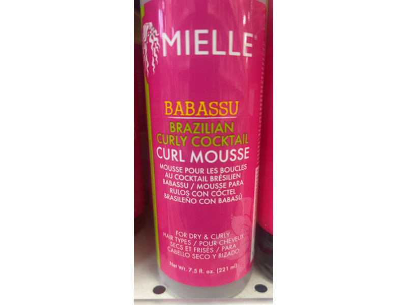 Mielle Babassu Curl Mousse, Brazilian Curly Cocktail, 7.5 fl oz/221 mL
