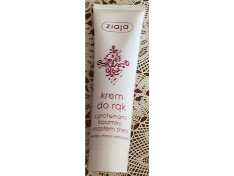 Ziaja Hand Cream, Cashmere Proteins Shea Butter, 3.5 fl oz / 100 mL