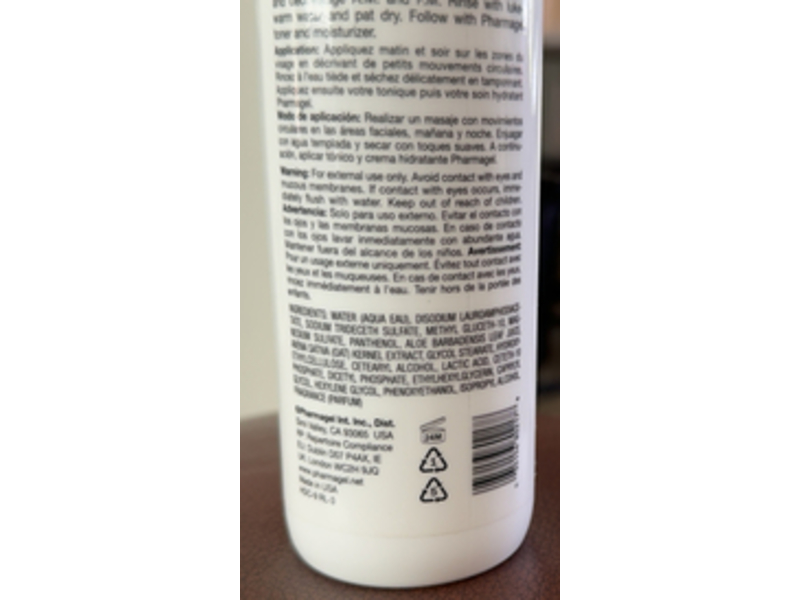 Pharmagel Hydra Cleanse Age Defying Moisturizing Refreshing Extra Gentle Facial Cleanser, 8.5 fl oz/250 mL