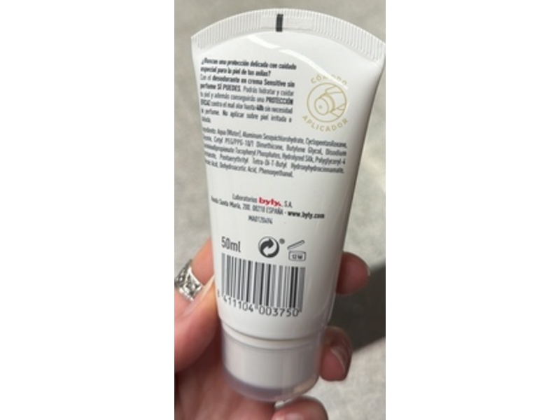 Byly Sensitive Deodorant Cream, 50 mL