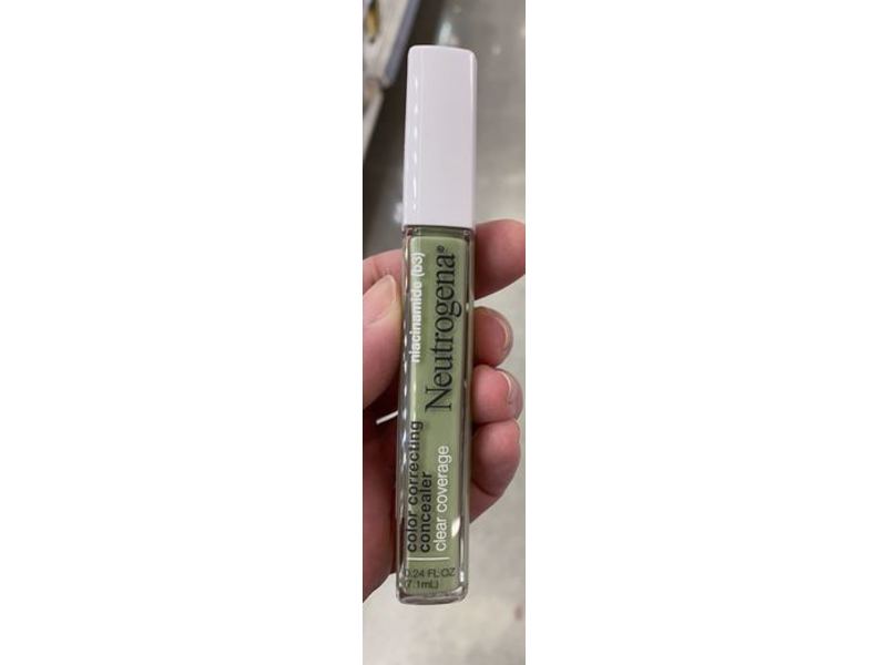Neutrogena Clear Coverage Color Correcting Concealer, Green, 0.24 fl oz/7.1 mL