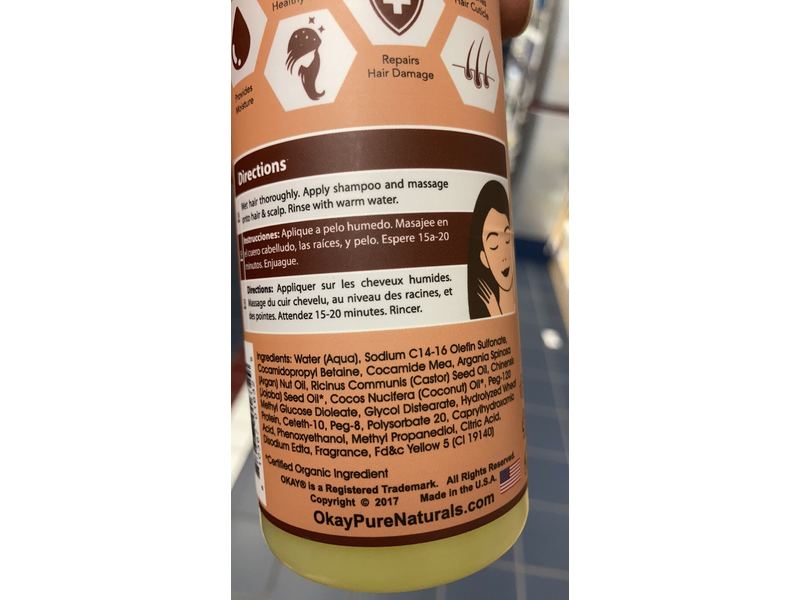 Okay Black Jamaican Castor Oil Shampoo, Moisture & Growth, 12 fl oz/355 ml