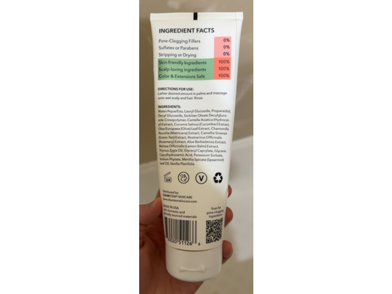 Clearstem Restorative Shampoo, Rosemary + Spearmint + Chamomile, 8.0 fl oz/240 mL