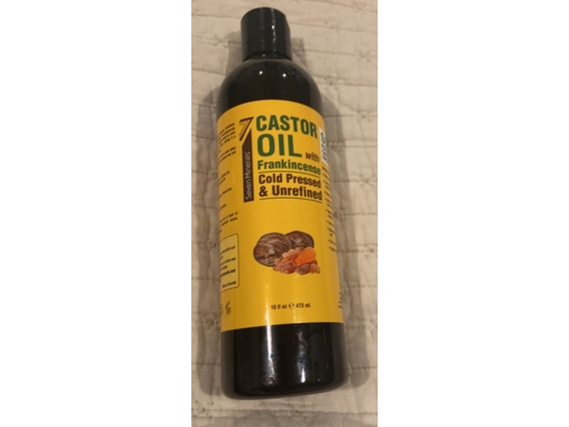 Seven Minerals Cold Pressed Castor Oil + Frankincense, 16 fl oz/473 mL