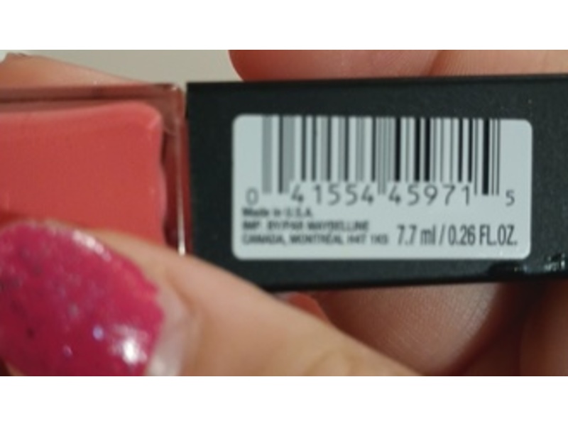 Maybelline New York Color Sensational Vivid Matte Liquid Lipstick, Pink Charge, 0.26 fl. oz/7.7 mL